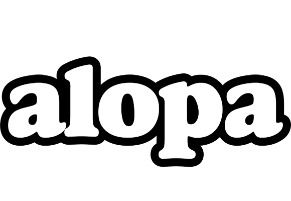 Alopa panda logo