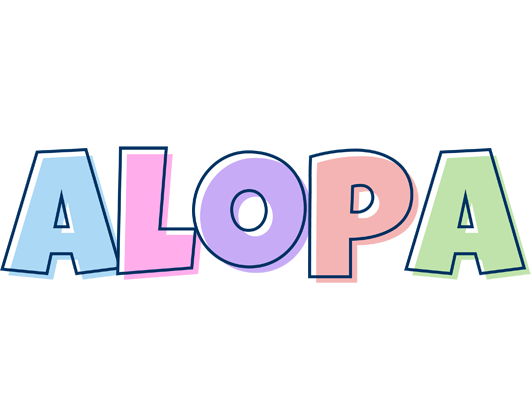 Alopa pastel logo
