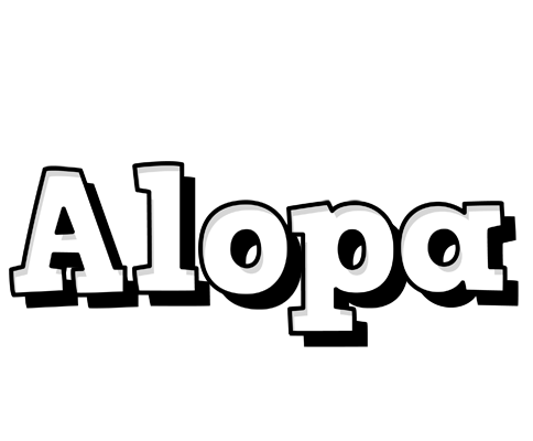 Alopa snowing logo
