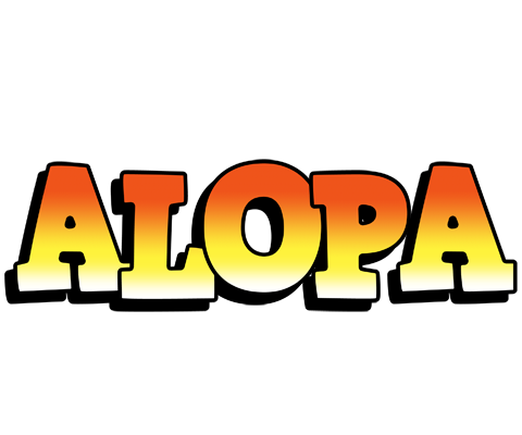 Alopa sunset logo