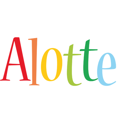 Alotte birthday logo