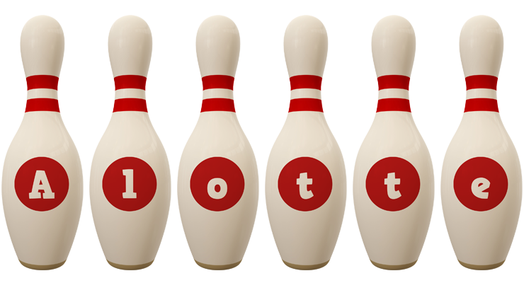 Alotte bowling-pin logo