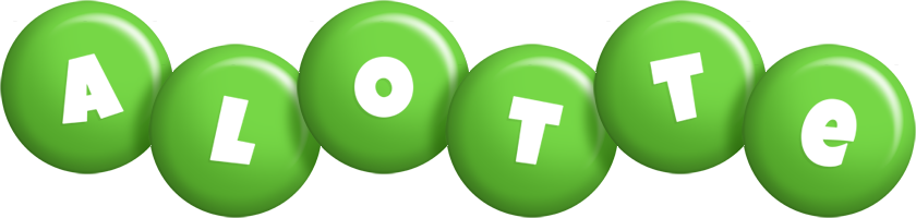 Alotte candy-green logo
