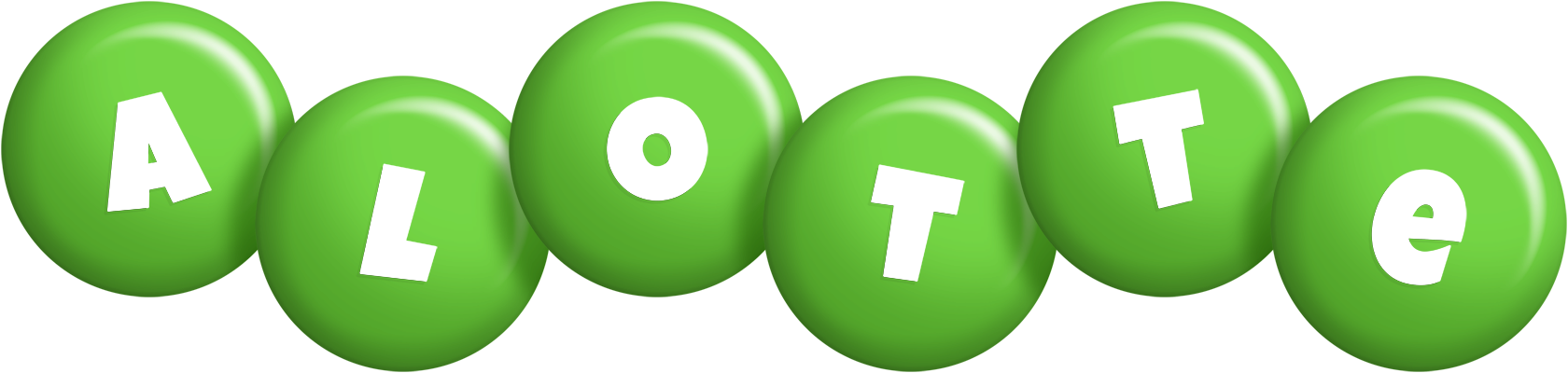 Alotte candy-green logo