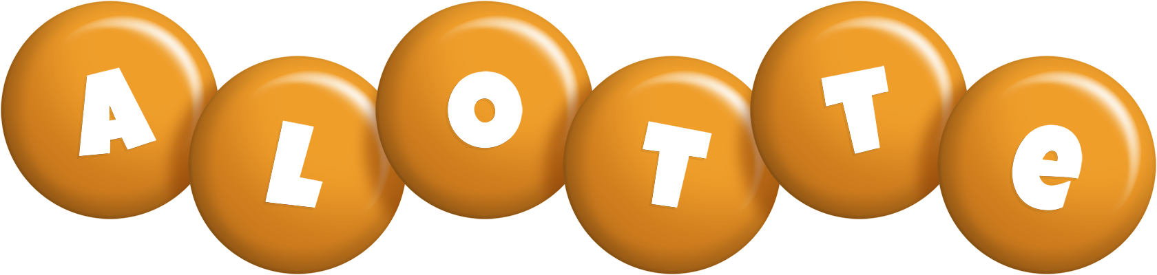 Alotte candy-orange logo