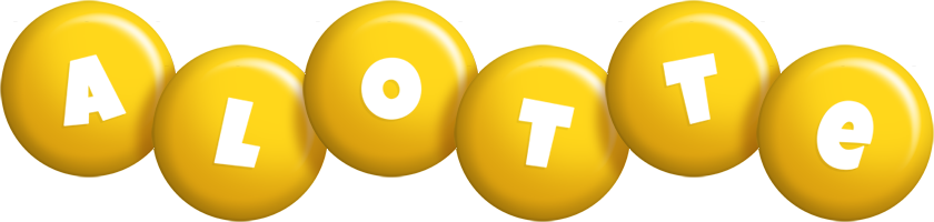 Alotte candy-yellow logo