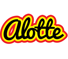 Alotte flaming logo