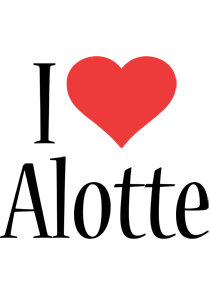 Alotte i-love logo