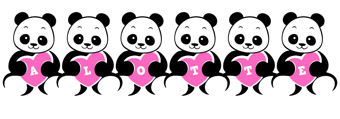 Alotte love-panda logo