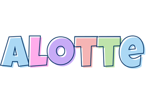 Alotte pastel logo