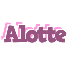 Alotte relaxing logo