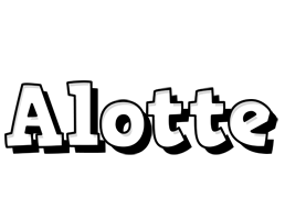 Alotte snowing logo