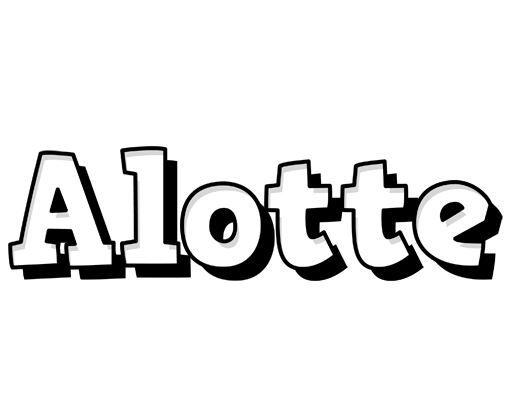 Alotte snowing logo