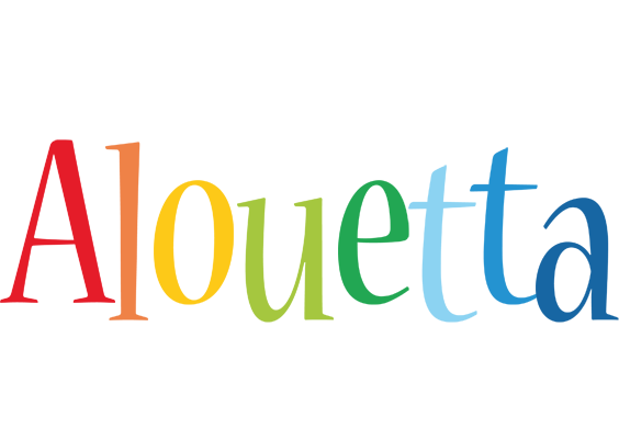 Alouetta birthday logo