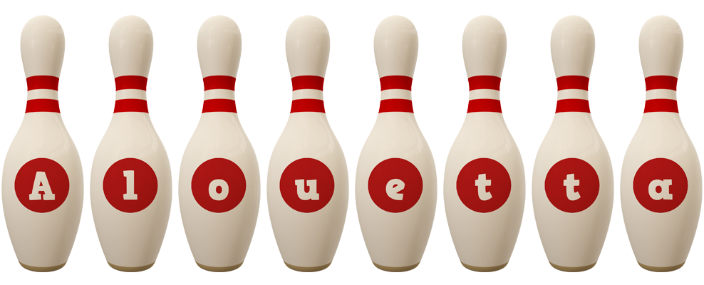 Alouetta bowling-pin logo