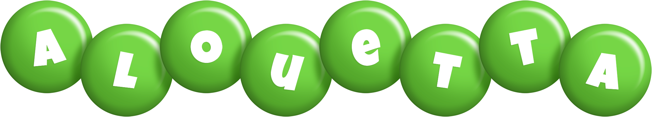 Alouetta candy-green logo