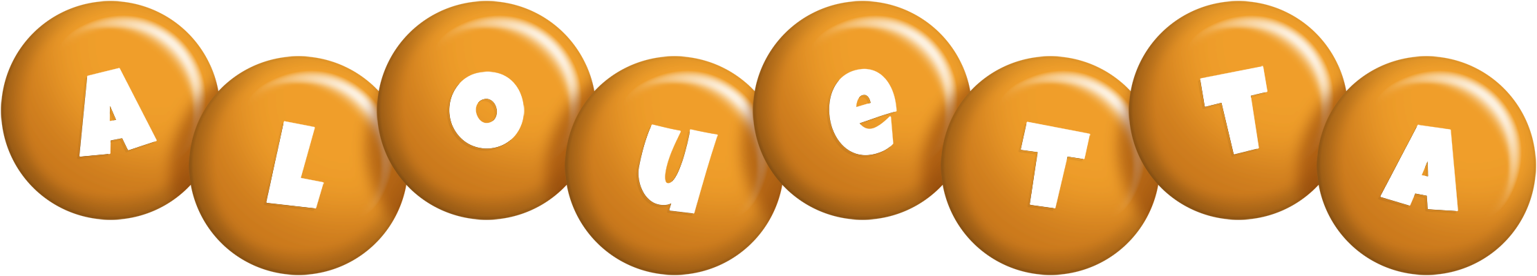 Alouetta candy-orange logo