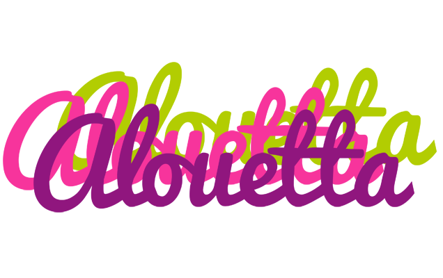 Alouetta flowers logo
