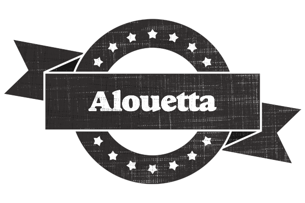 Alouetta grunge logo