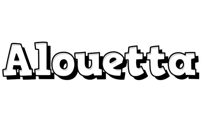 Alouetta snowing logo