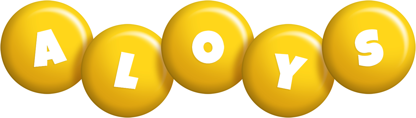 Aloys candy-yellow logo