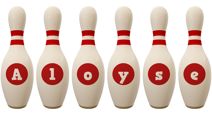 Aloyse bowling-pin logo
