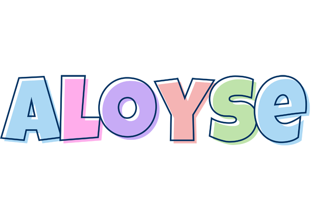 Aloyse pastel logo