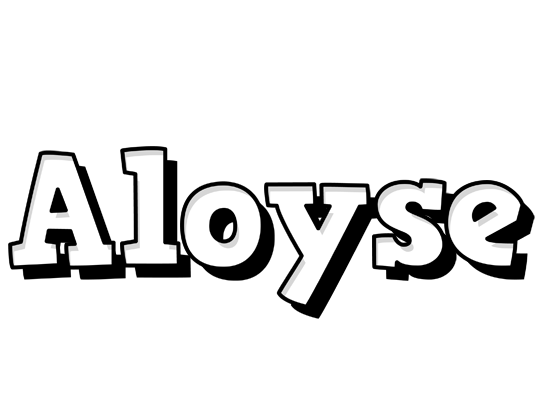 Aloyse snowing logo