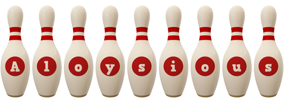 Aloysious bowling-pin logo