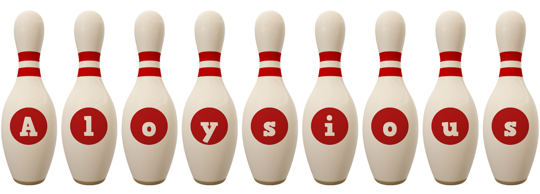 Aloysious bowling-pin logo