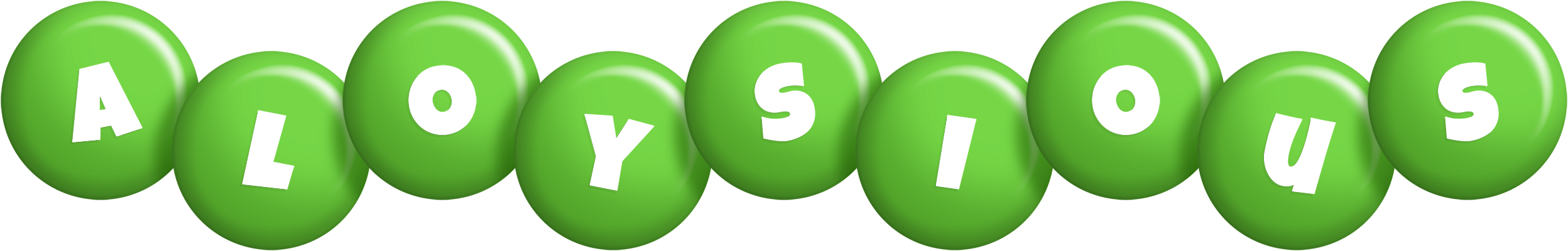 Aloysious candy-green logo