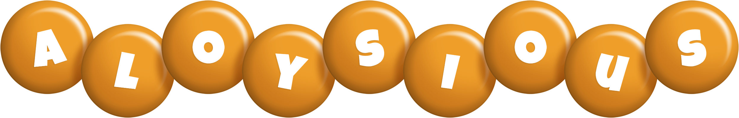 Aloysious candy-orange logo