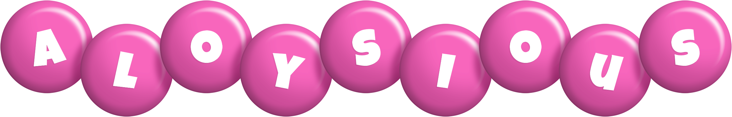 Aloysious candy-pink logo