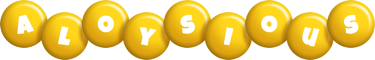 Aloysious candy-yellow logo