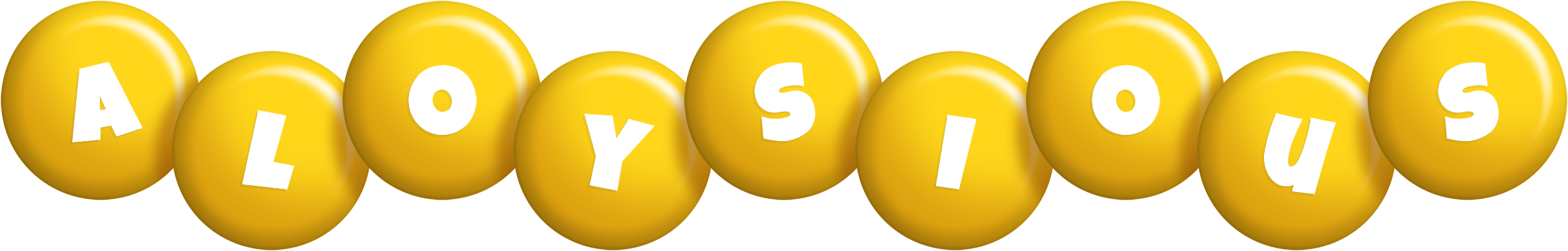 Aloysious candy-yellow logo