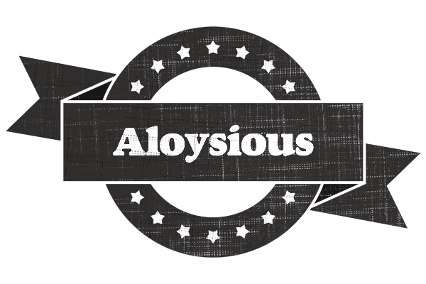 Aloysious grunge logo