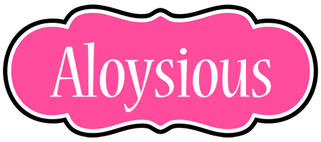 Aloysious invitation logo