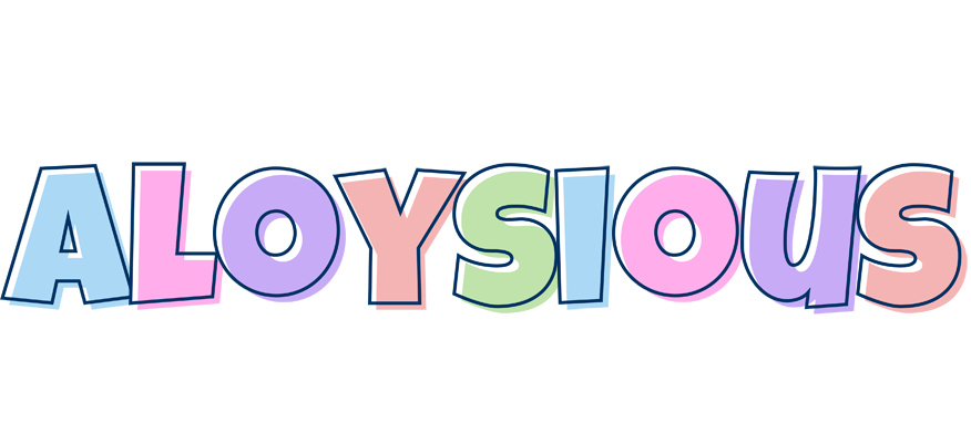 Aloysious pastel logo
