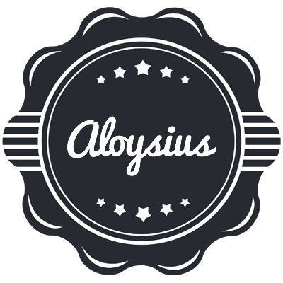 Aloysius badge logo