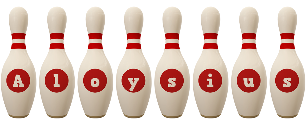 Aloysius bowling-pin logo