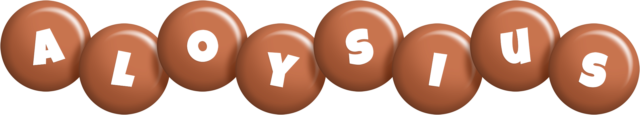 Aloysius candy-brown logo