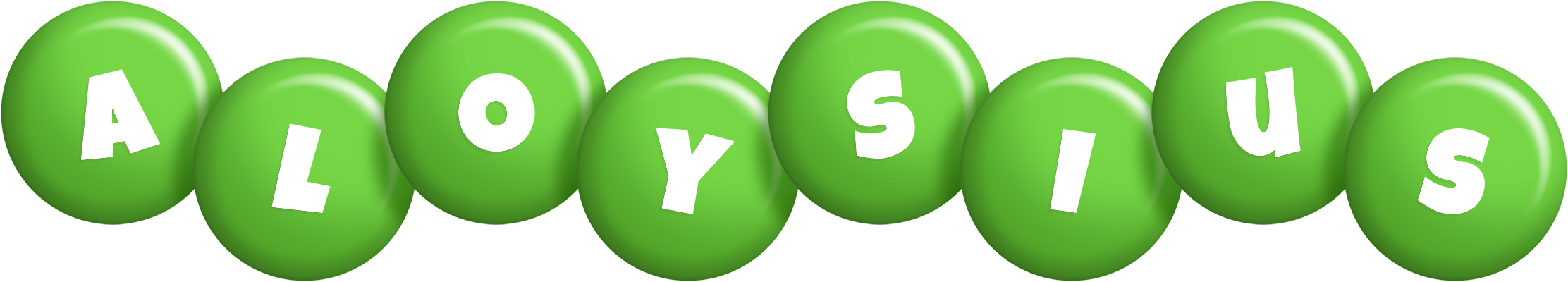 Aloysius candy-green logo