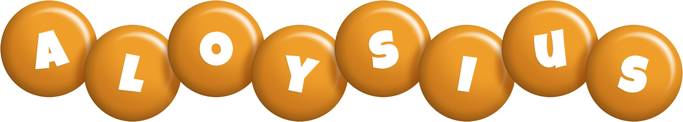 Aloysius candy-orange logo
