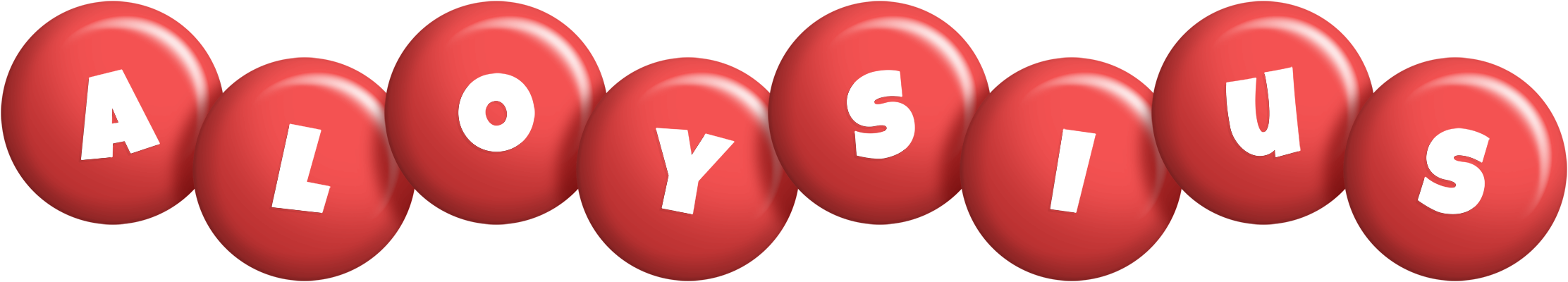 Aloysius candy-red logo