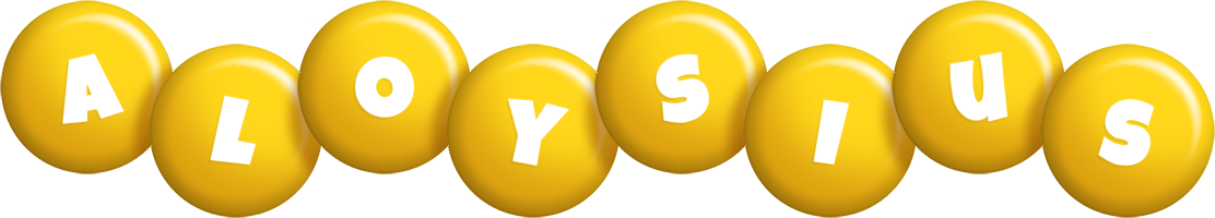 Aloysius candy-yellow logo