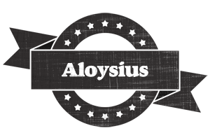 Aloysius grunge logo