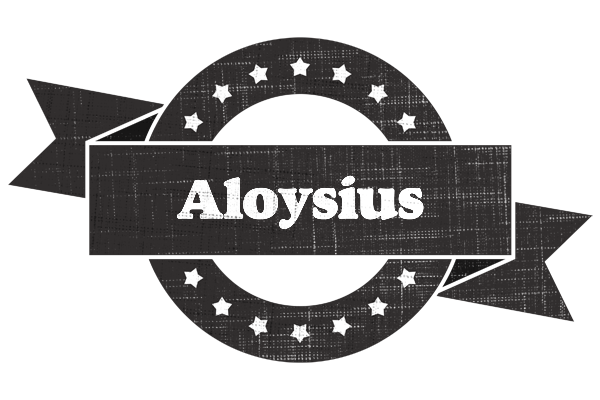 Aloysius grunge logo