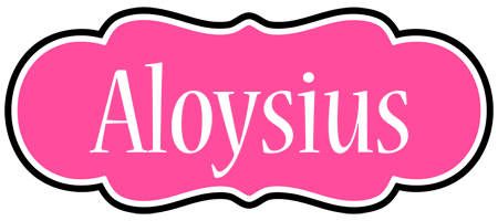 Aloysius invitation logo