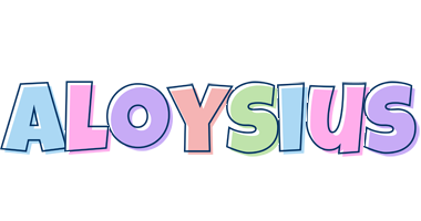 Aloysius pastel logo