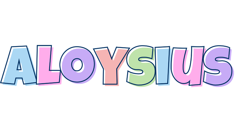 Aloysius pastel logo